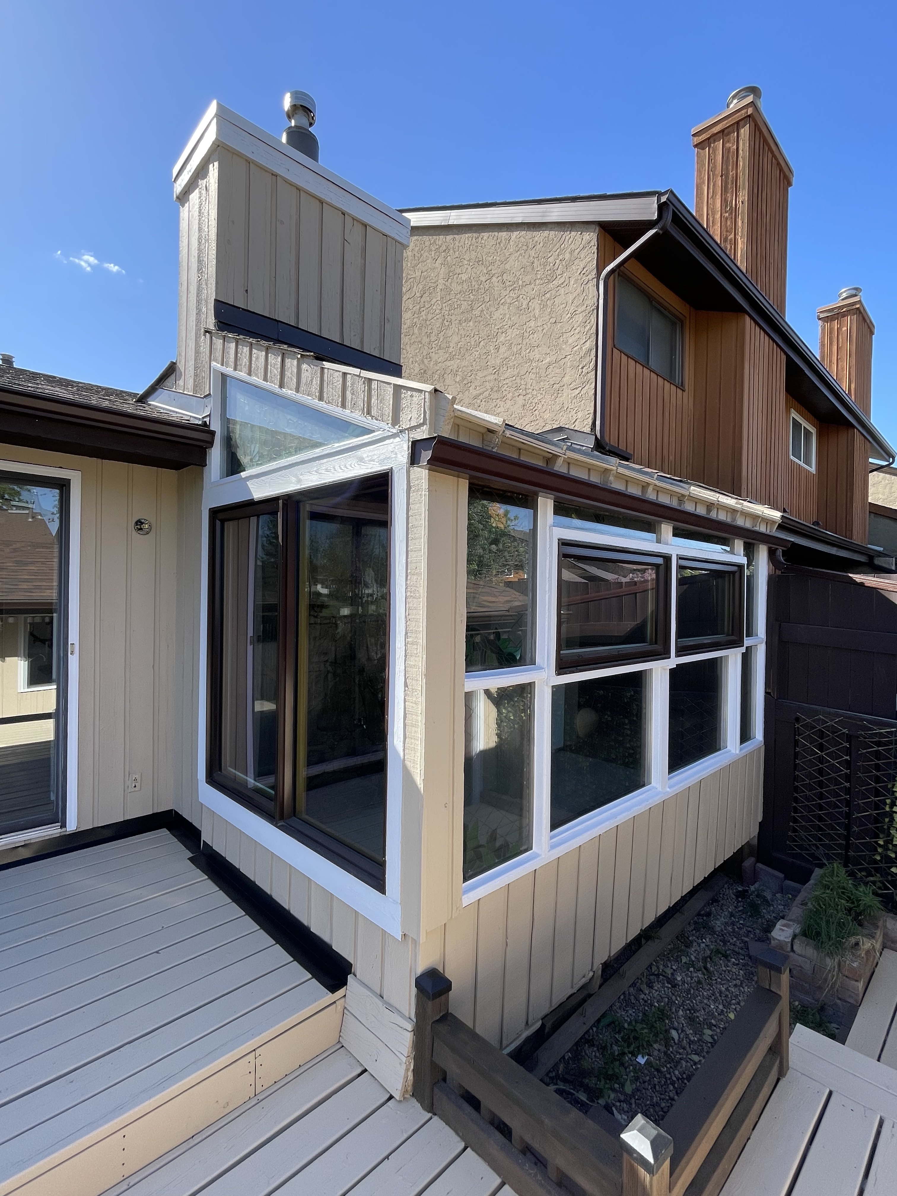 Sunroom exterior refresh in Calgary, Calgary